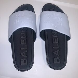 Balenciaga Blue Slides